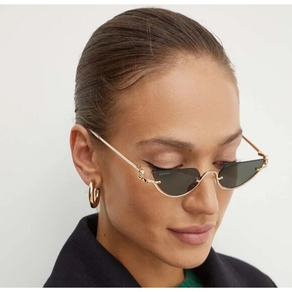 NEW GUCCI SUNGLASSES GOLD WOMEN CAT EYE EYEWEAR GUCCI GG1603S 001 main image 11